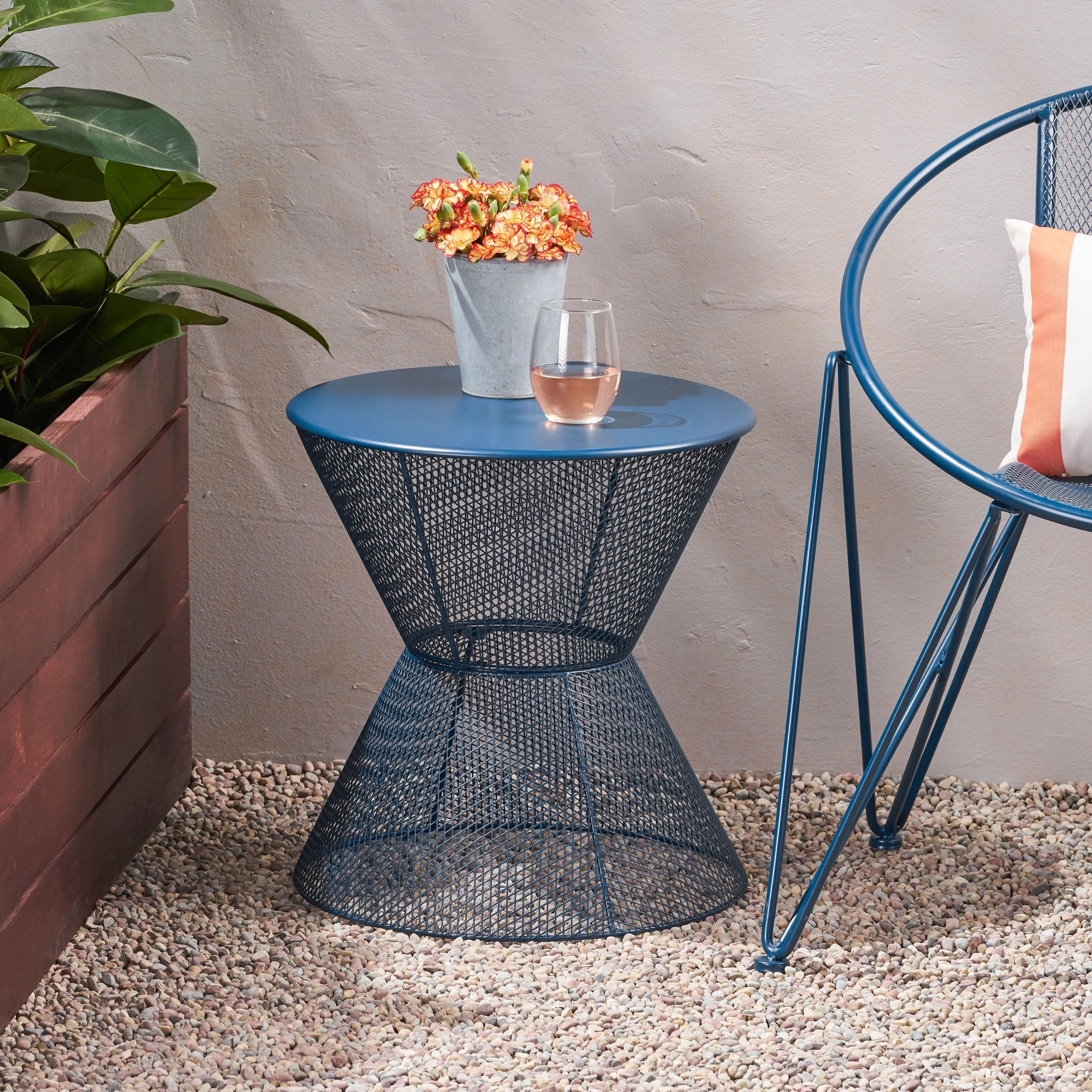 Modern Outdoor Iron Side Table - NH453013 coffee table, accent table