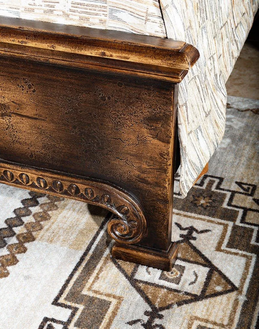 Mohena Hand Carved Bed
