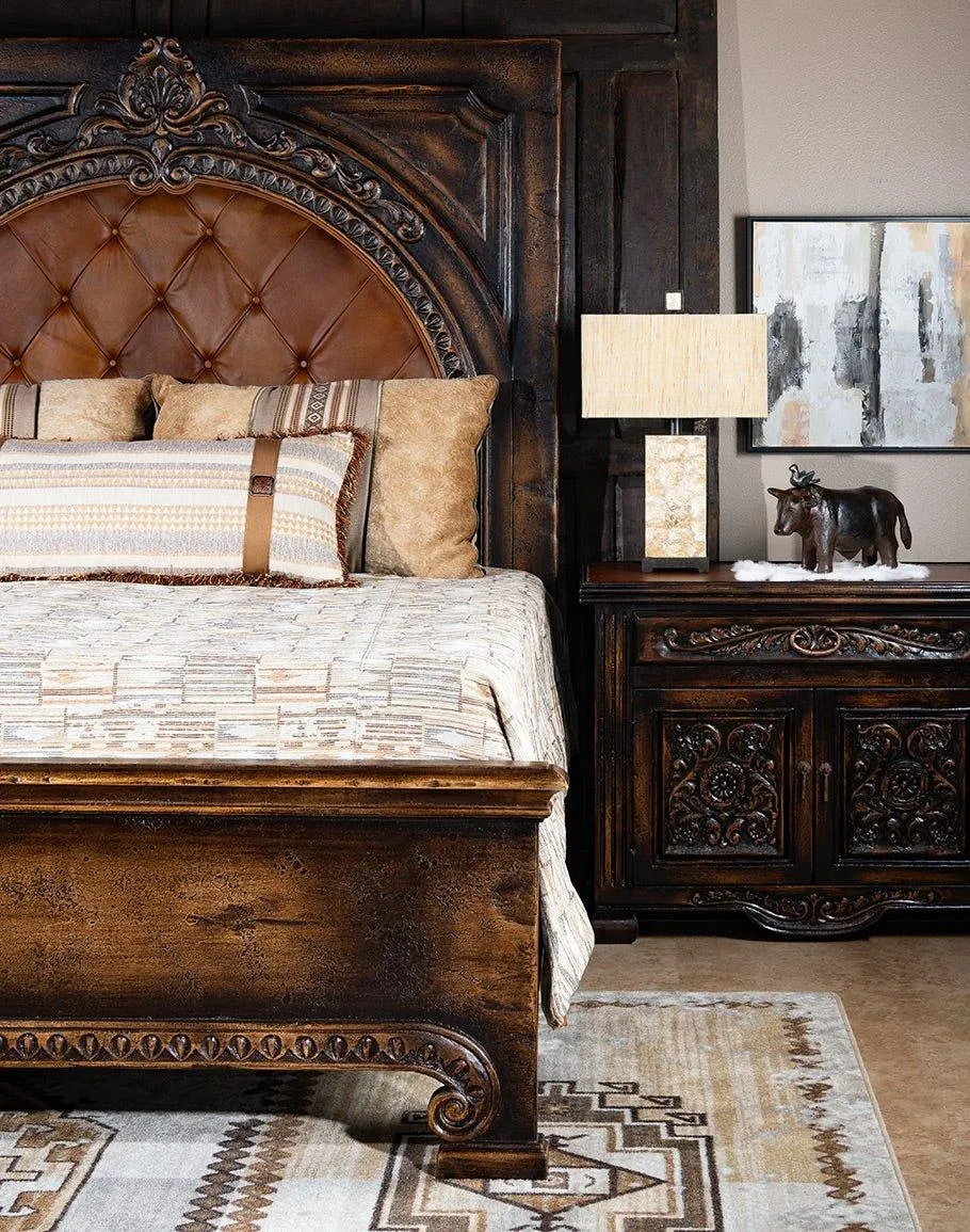 Mohena Hand Carved Bed