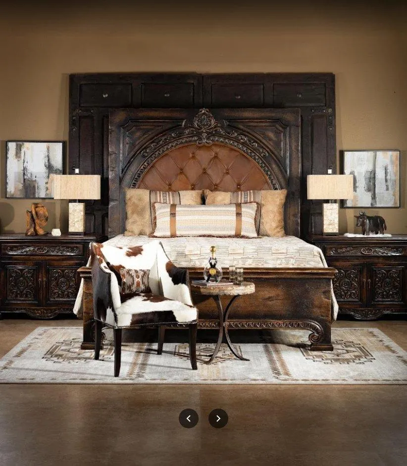 Mohena Hand Carved Bed
