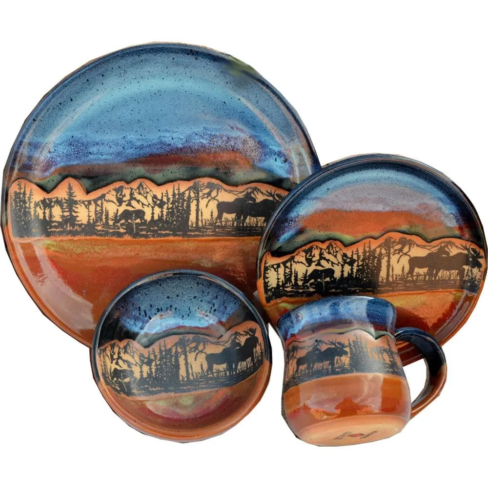 Moose Azule Pottery Dinnerware