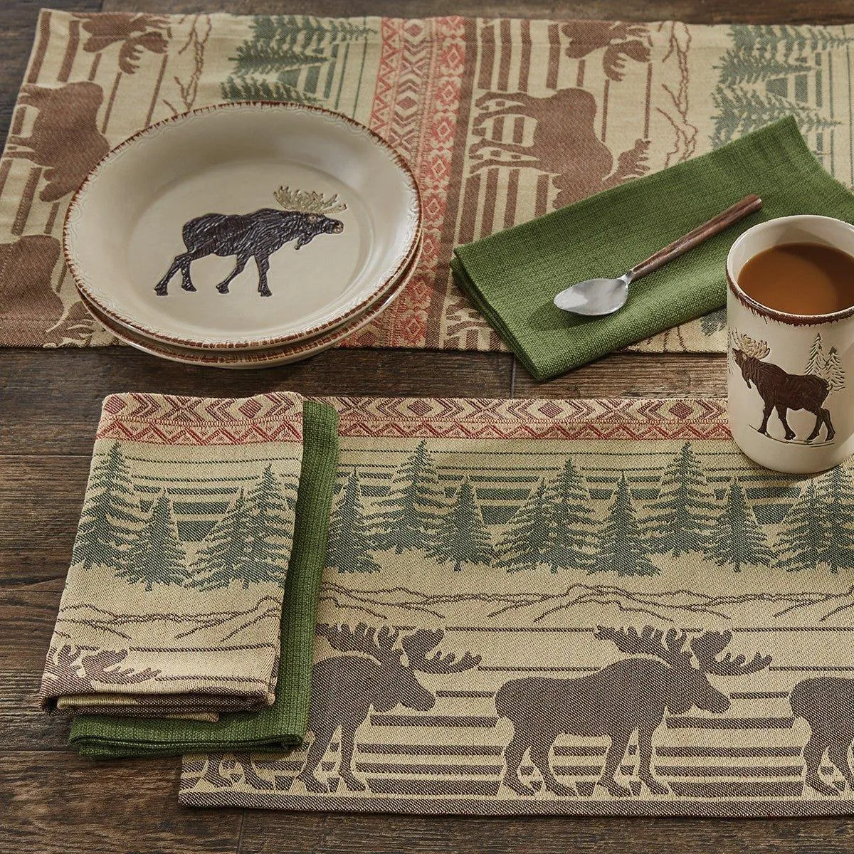 Moose in the Mountains Placemat Set