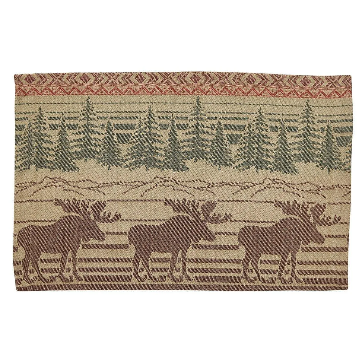 Moose in the Mountains Placemat Set blender, kitchen appliance