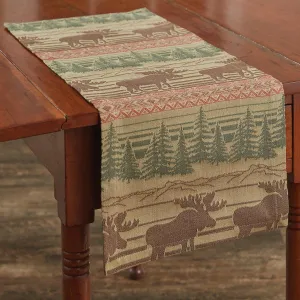 Moose in the Mountains Table Runner blender, kitchen appliance