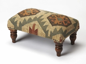 Mountain Lodge Jute Foot Stool table runner, placemat