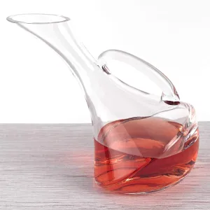 Mouth Blown Crystal Wine Carafe - 32 oz. shower curtain, waterproof liner