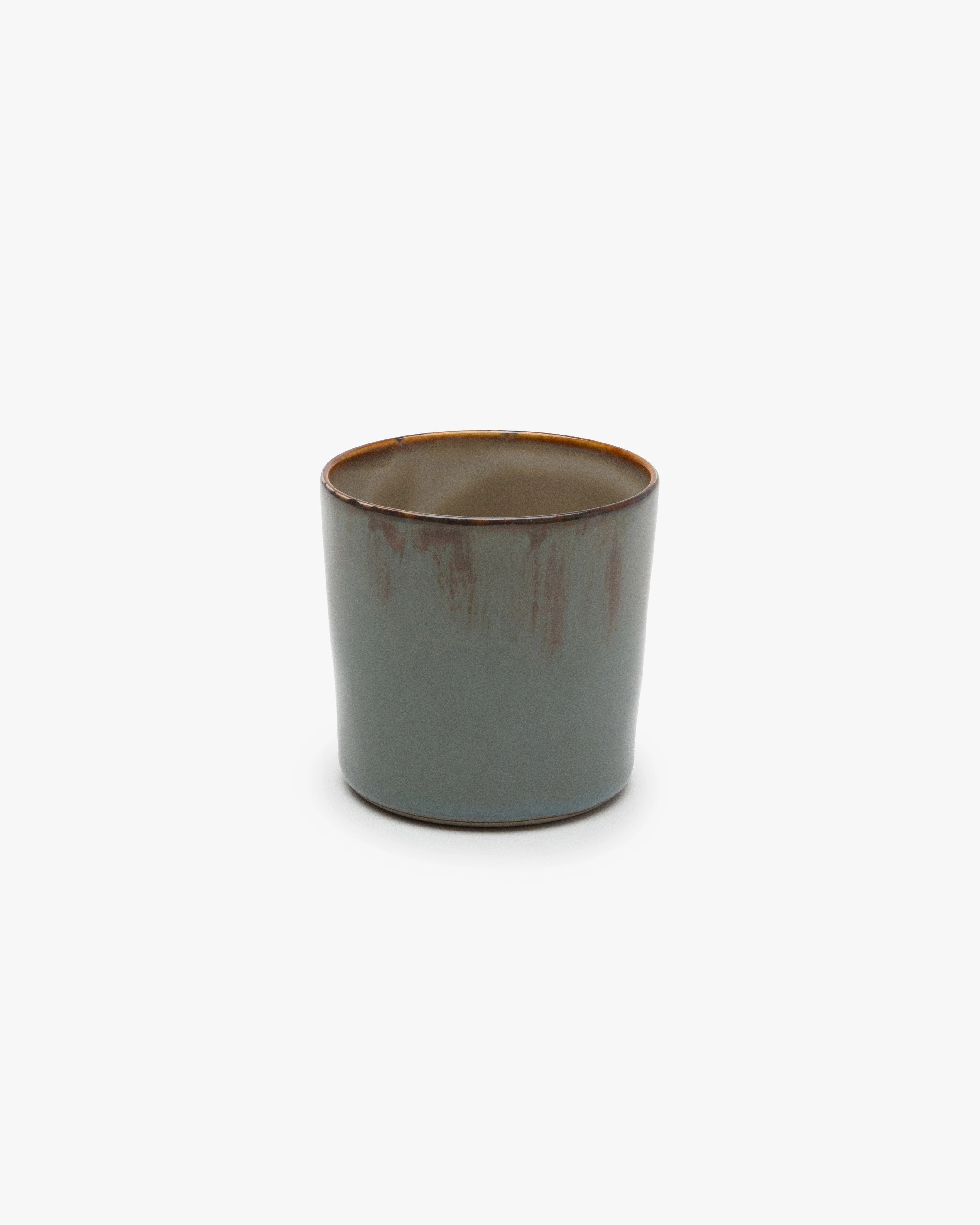 Mug cylinder high smoky blue/misty gray Terres de rves