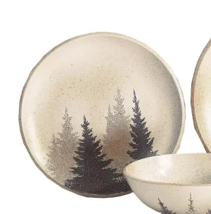 Mystic Pines Salad Plates toilet seat cover, slow close seat
