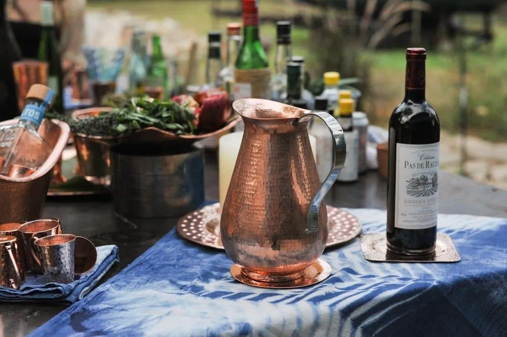 Napa Copper Bottle Coasters / Candle Holders