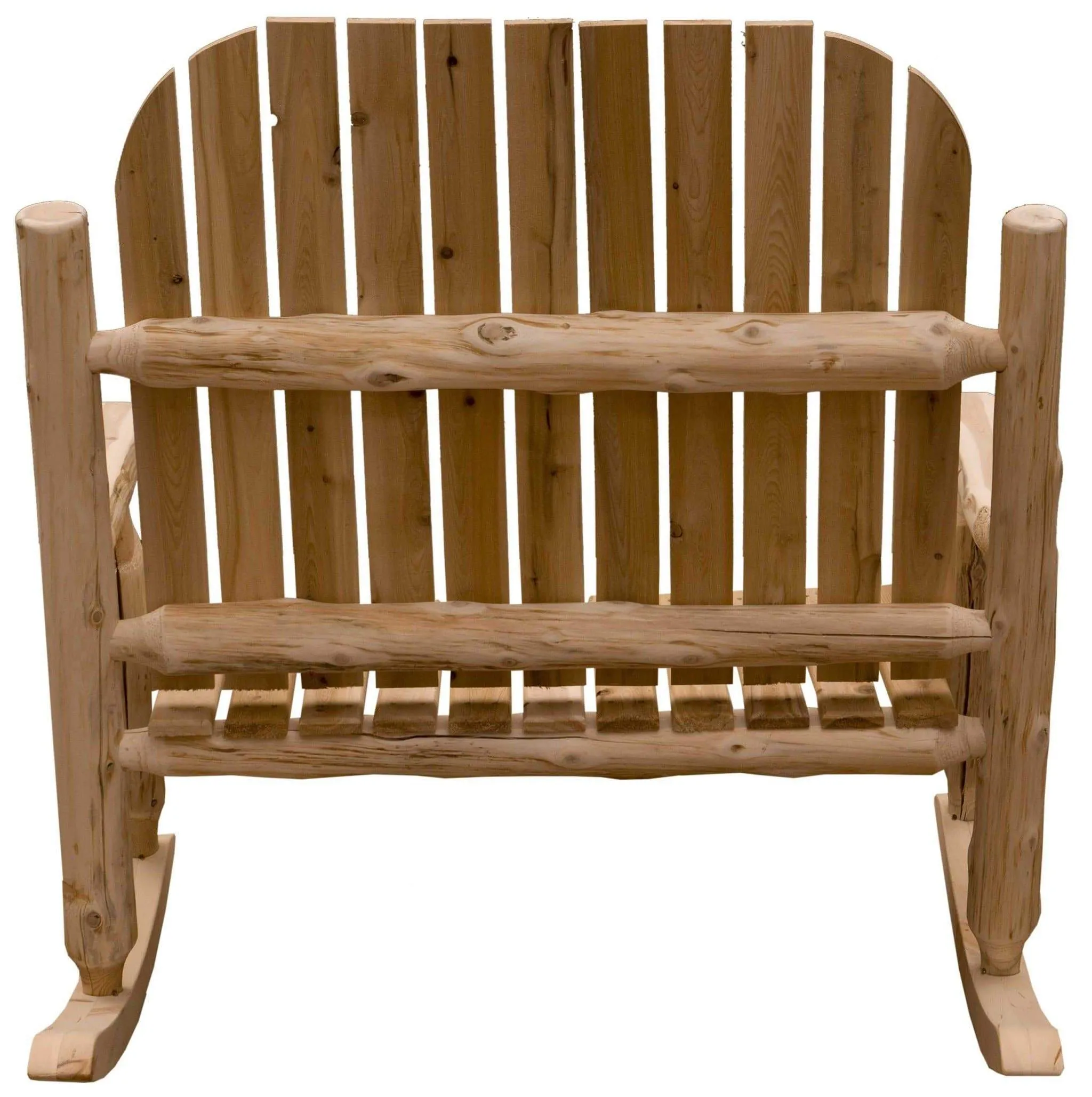 Natural Cedar 2 Person Adirondack Rocker