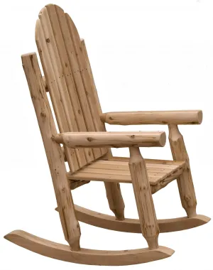 Natural Cedar Adirondack Rocking Chair vanity mirror, wall mirror