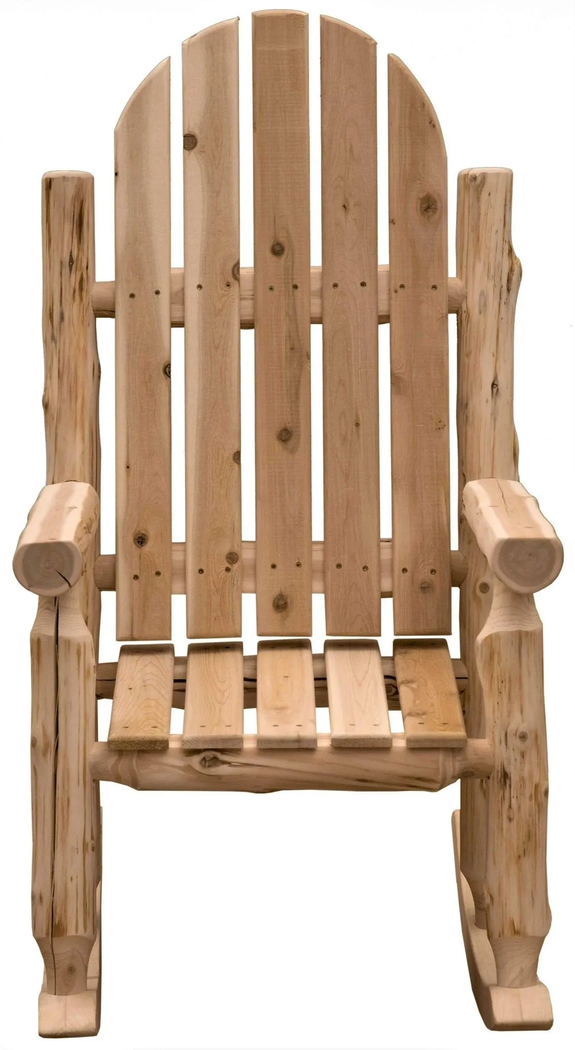 Natural Cedar Adirondack Rocking Chair
