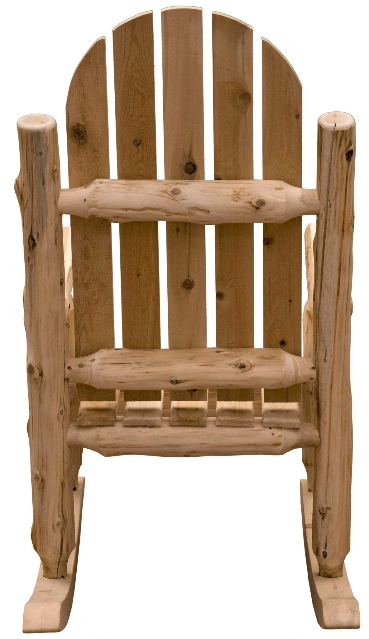 Natural Cedar Adirondack Rocking Chair