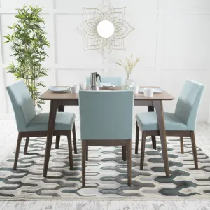 Natural Walnut Finish 50-inch Rectangular 5 Piece Dining Set - NH553992 dining table set, round dining table