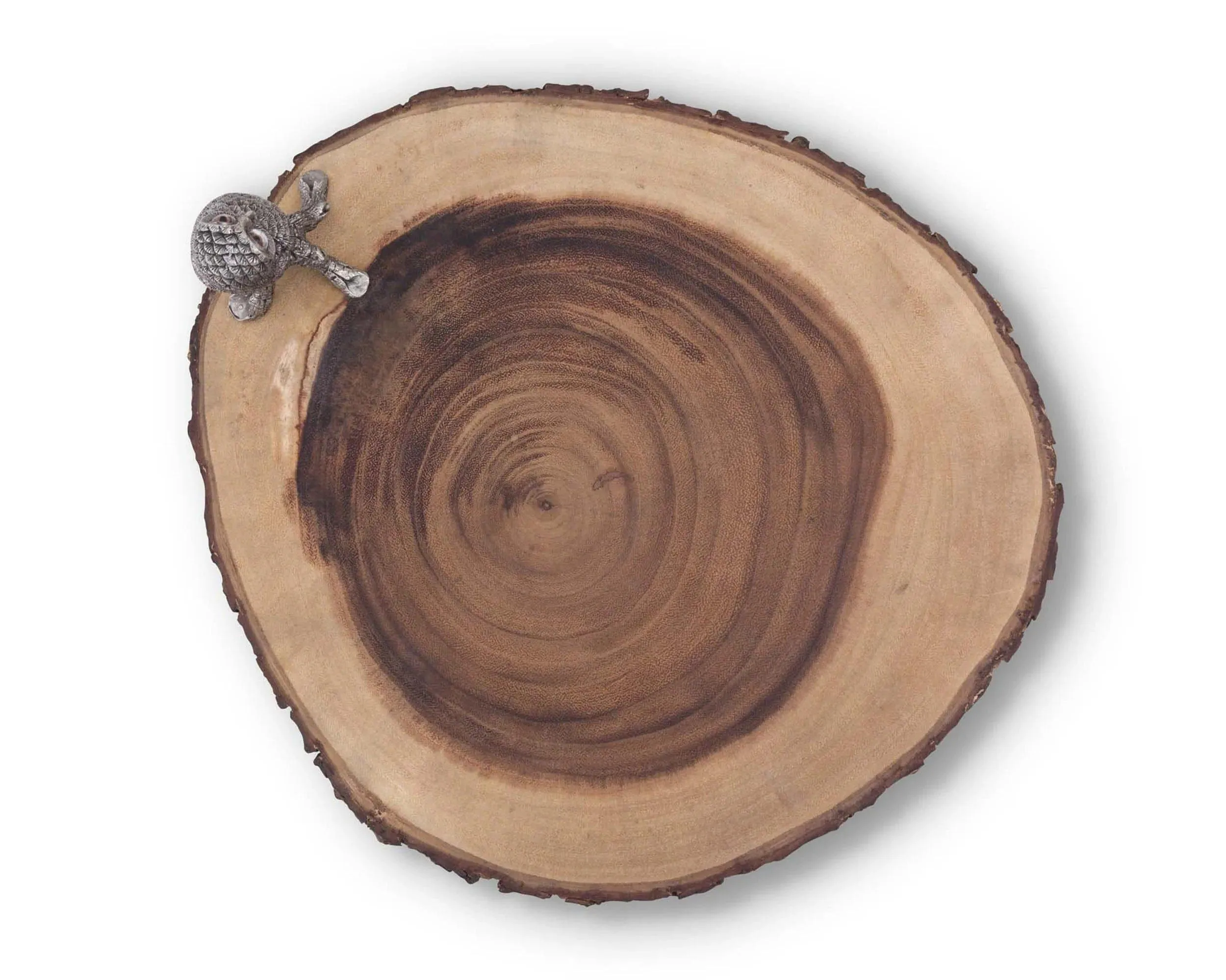 Natural Wood Owl Cheese Stand