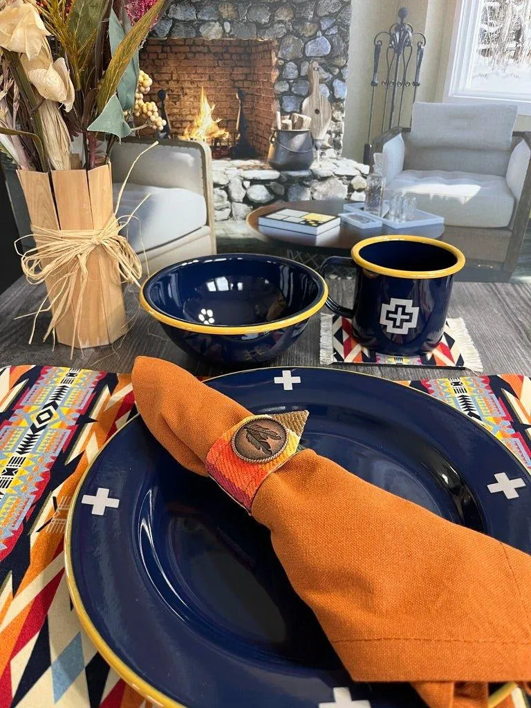 Navy Cross Enamelware Pendleton Dinnerware