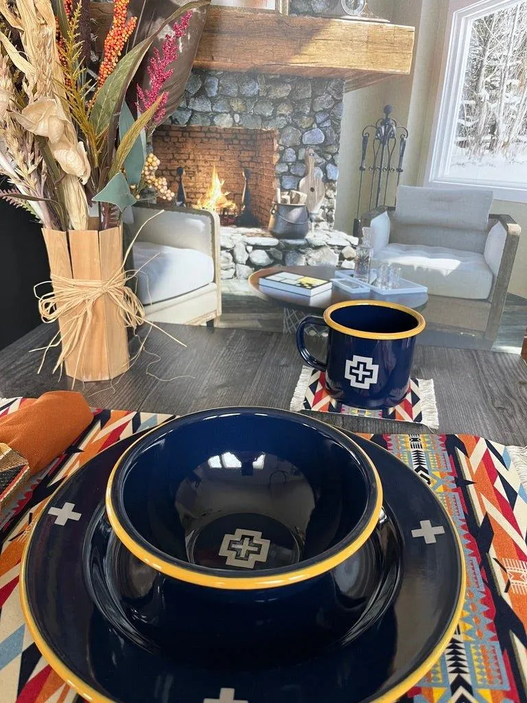 Navy Cross Enamelware Pendleton Dinnerware