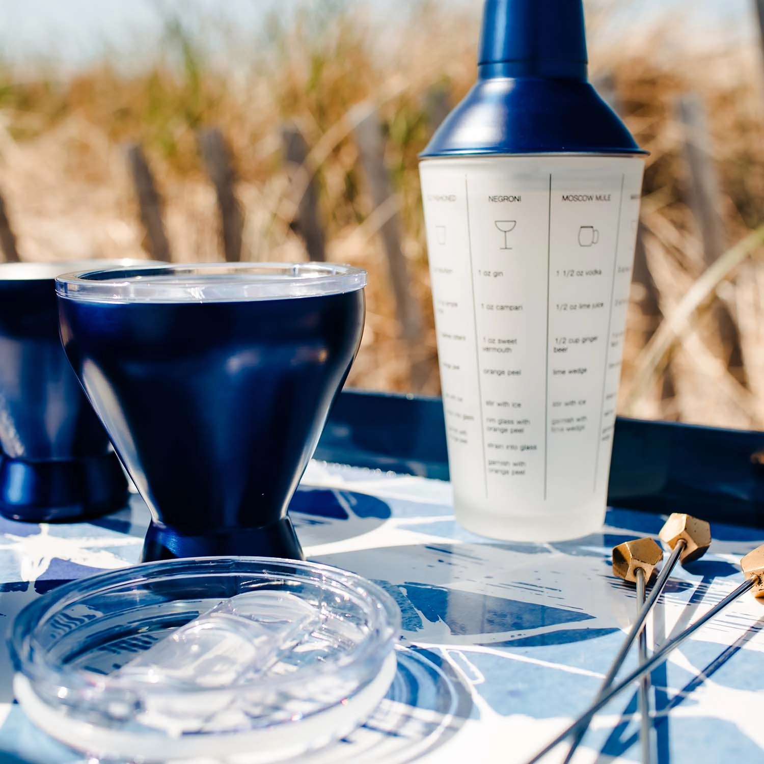Navy Insulated Cocktail Tumblers - Set Of 4