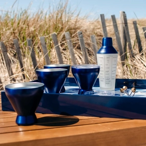 Navy Insulated Cocktail Tumblers - Set Of 4