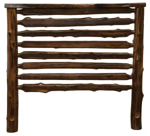 North Woods Cedar Log Headboard bedroom furniture, nightstand