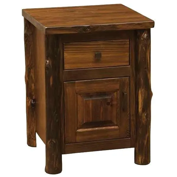 North Woods Rustic Nightstand