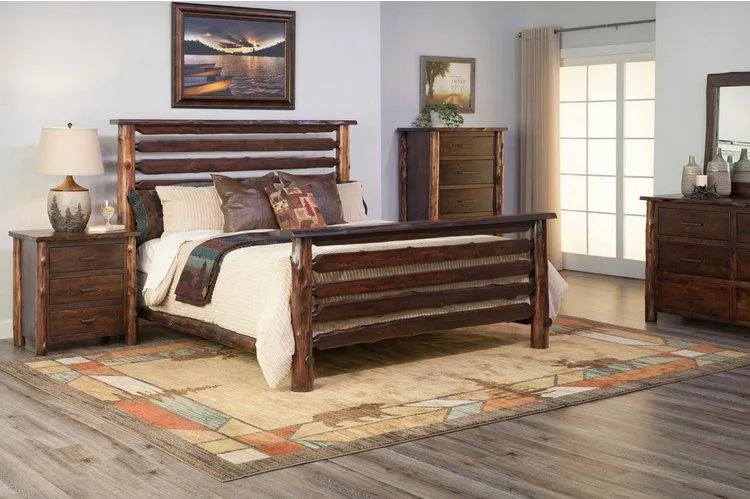 North Woods Rustic One Drawer Nightstand
