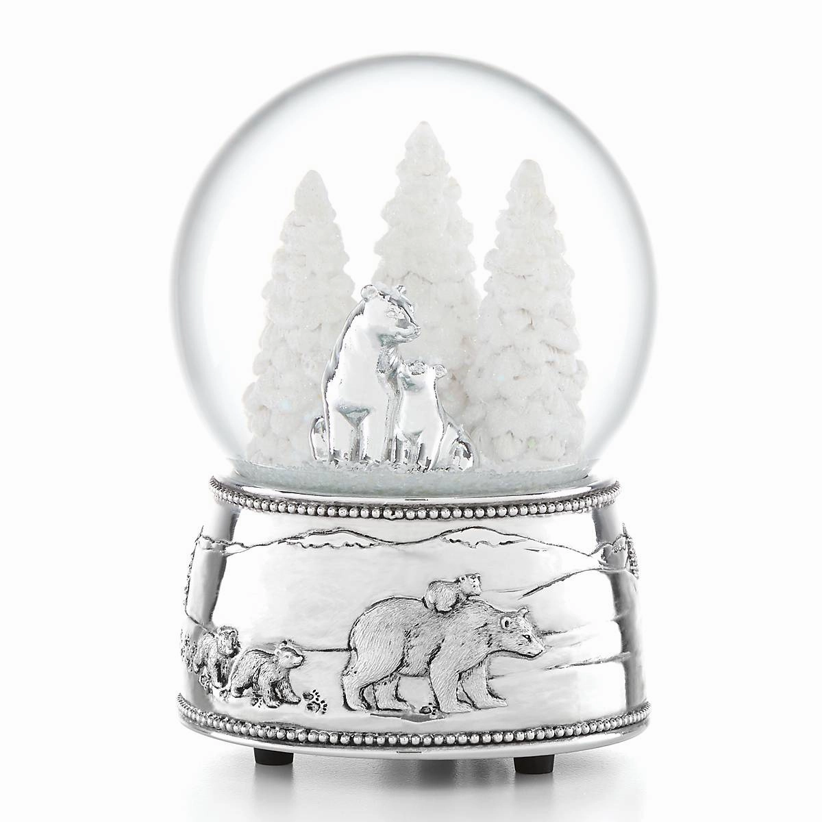 North Pole Bound Polar Bears Snow Globe