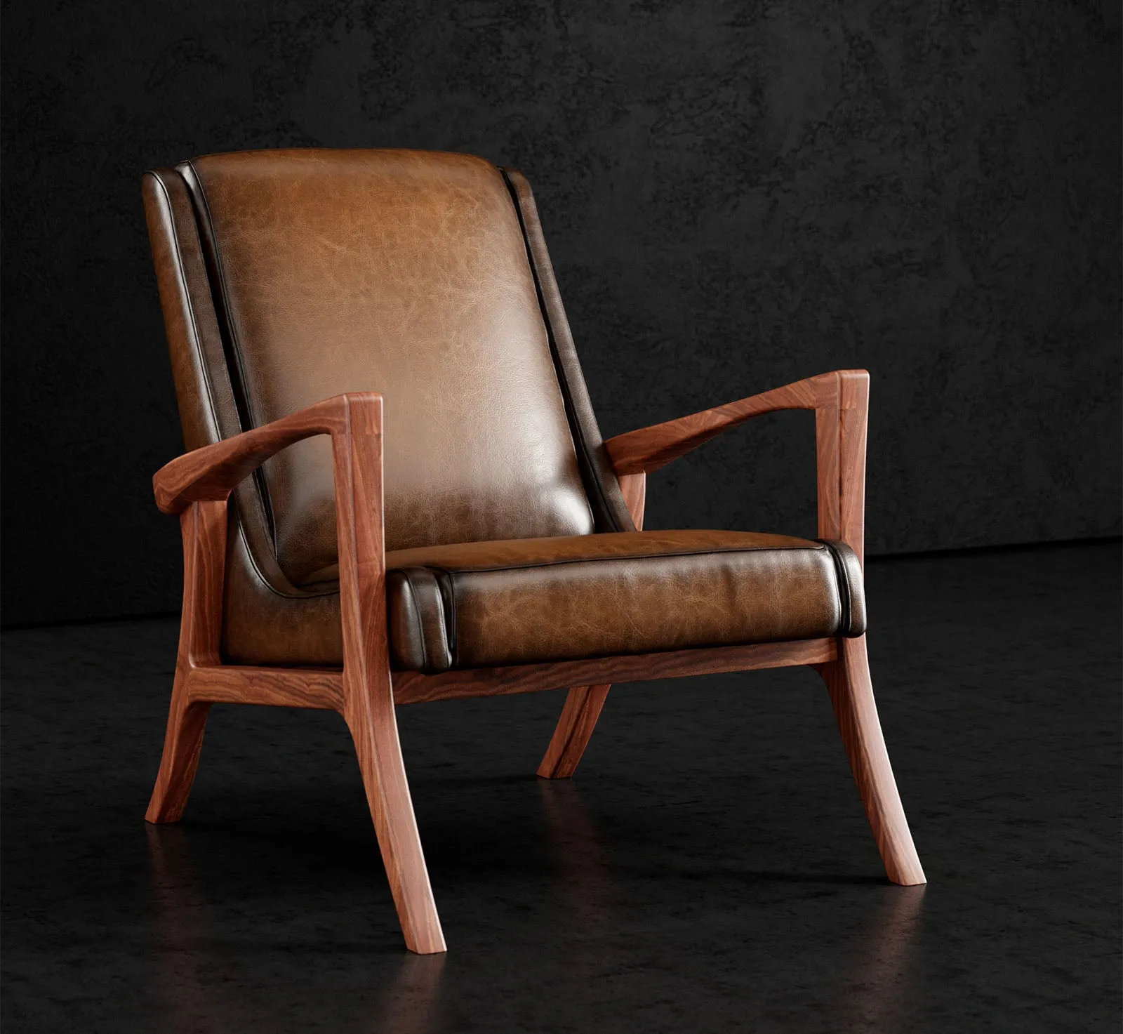 Nubia Leather Accent Chair