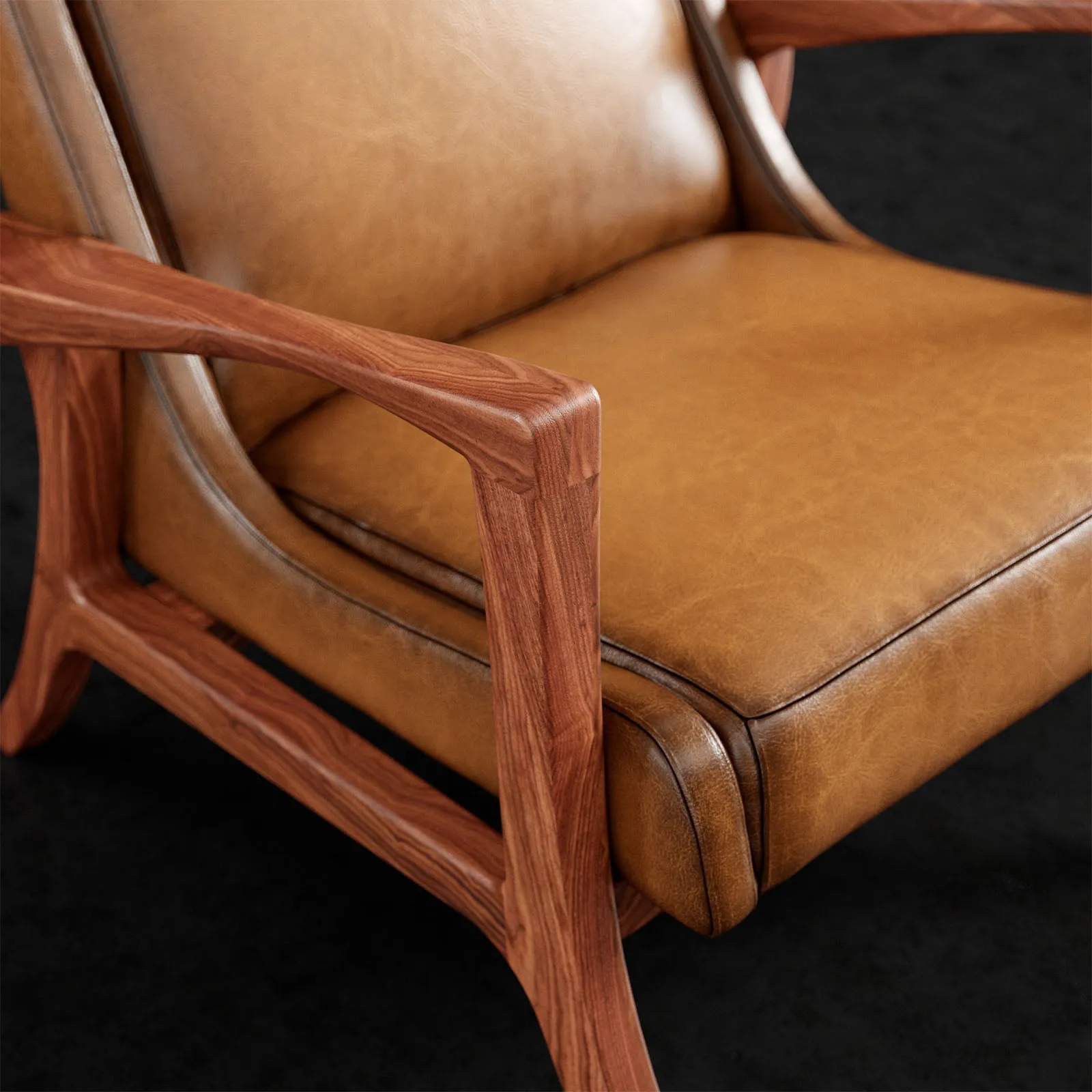 Nubia Leather Accent Chair