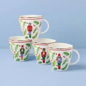 Nutcracker Dinnerware Mugs - Set of 4 - Assorted