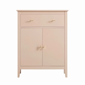 Oakham Small Sideboard with Drawer, Nude Pink