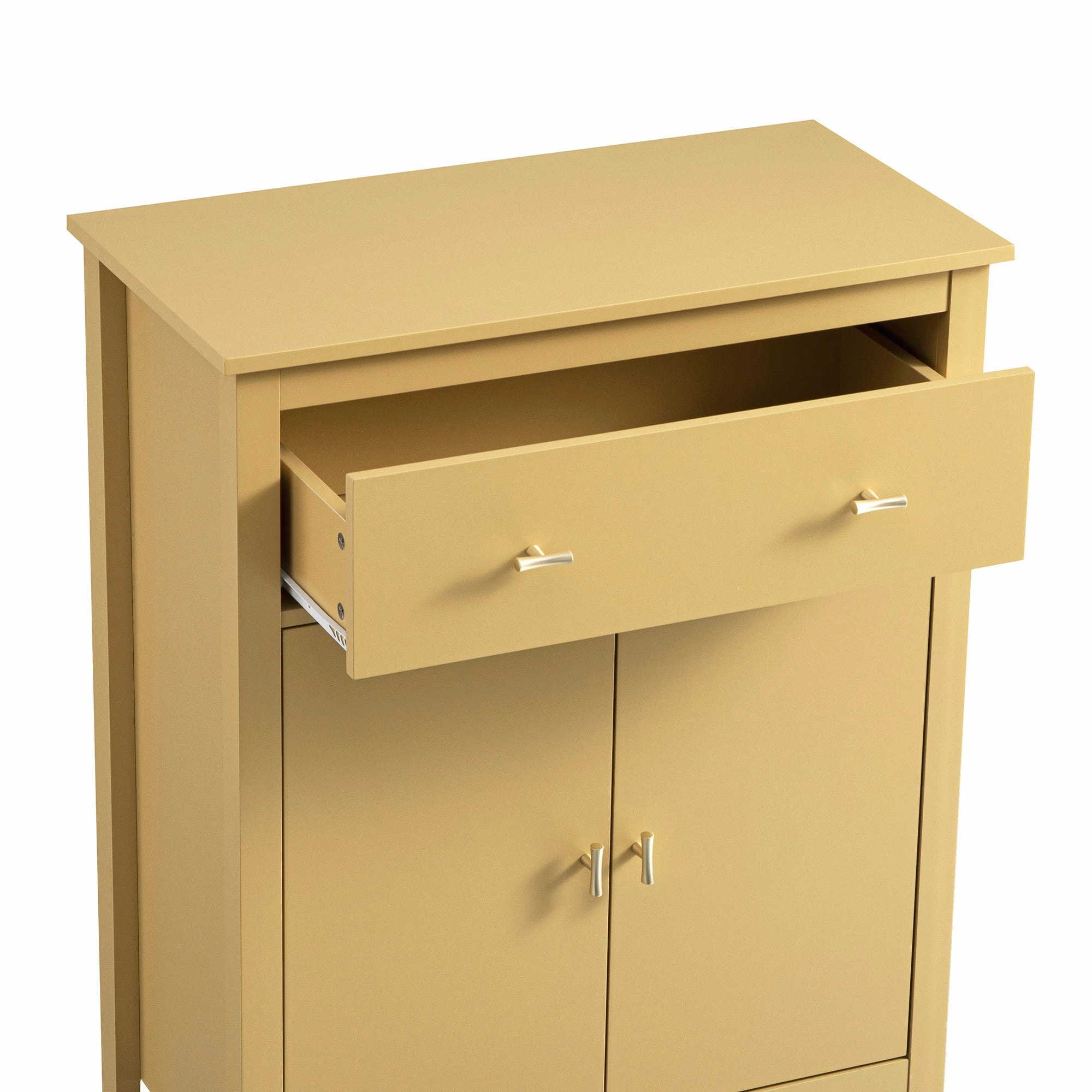 Oakham Small Sideboard with Drawer, Rattan Yellow
