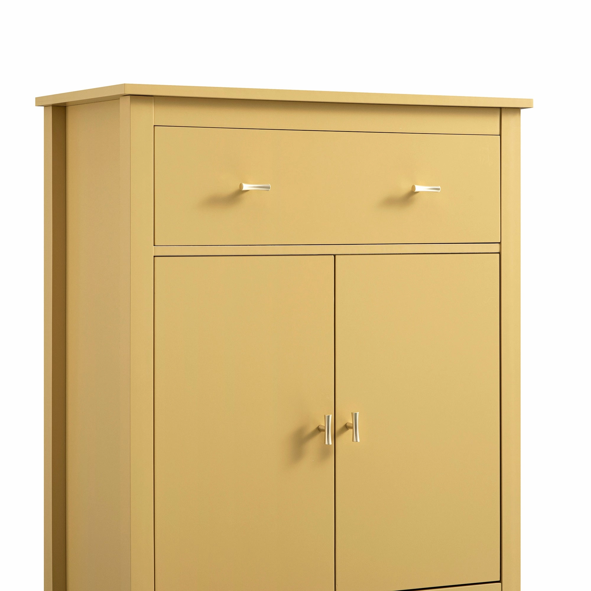 Oakham Small Sideboard with Drawer, Rattan Yellow