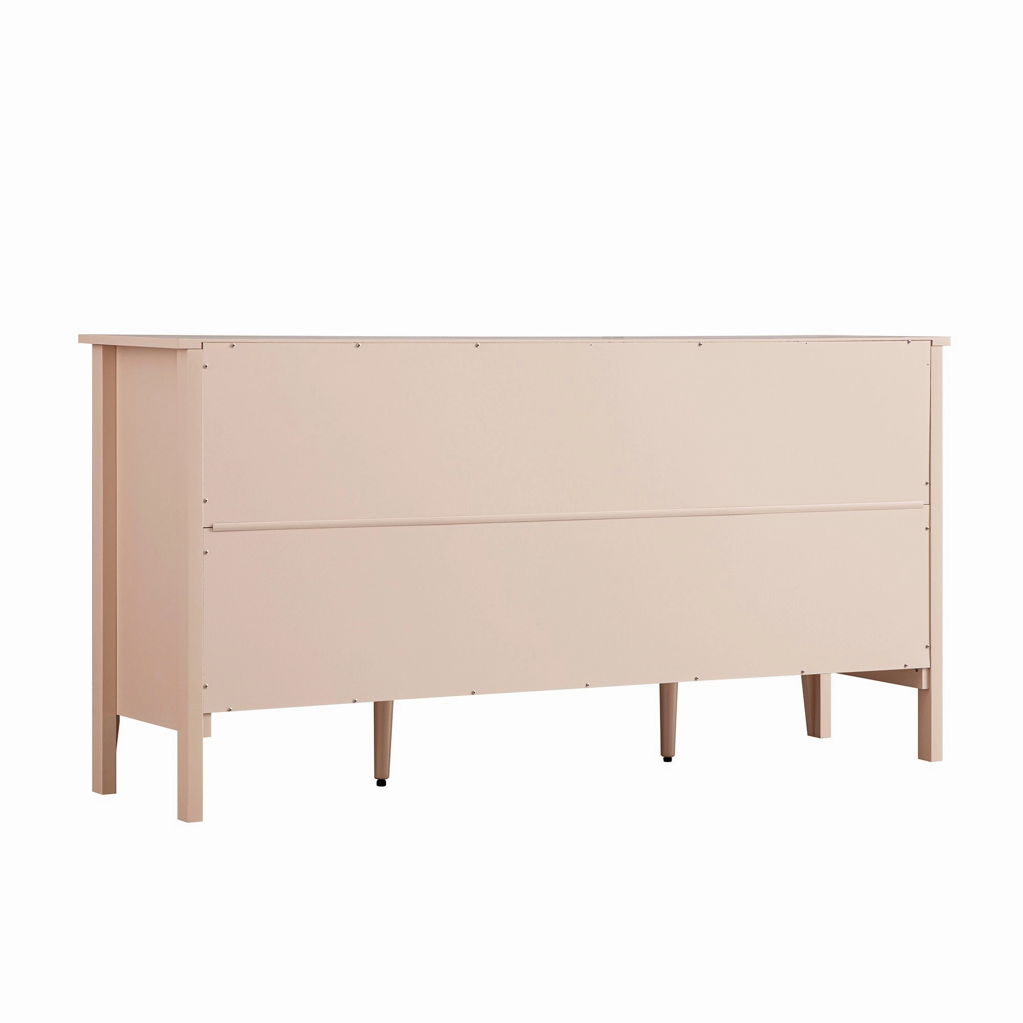 Oakham Wide Sideboard with Drawers, Nude Pink