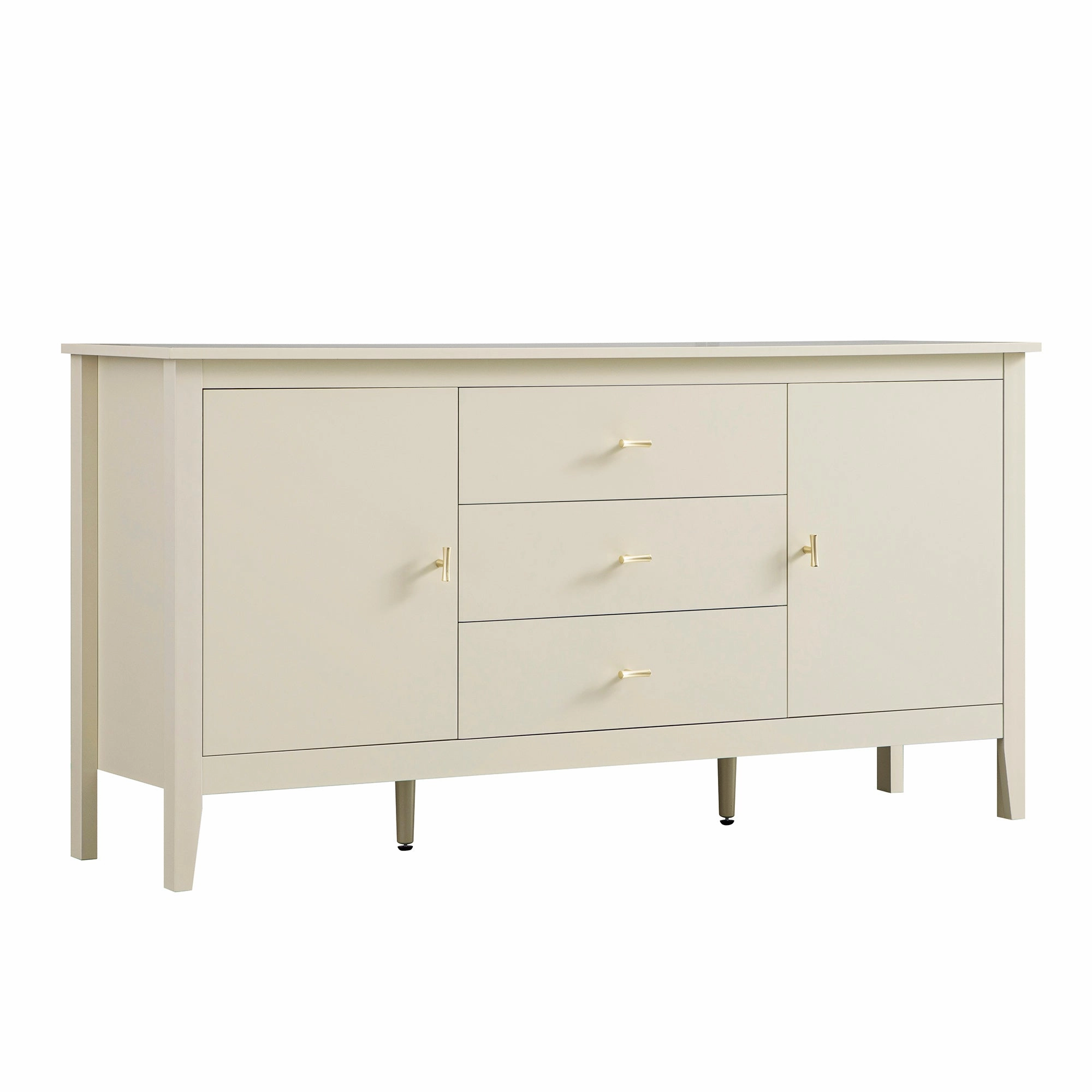 Oakham Wide Sideboard with Drawers, Shaded White