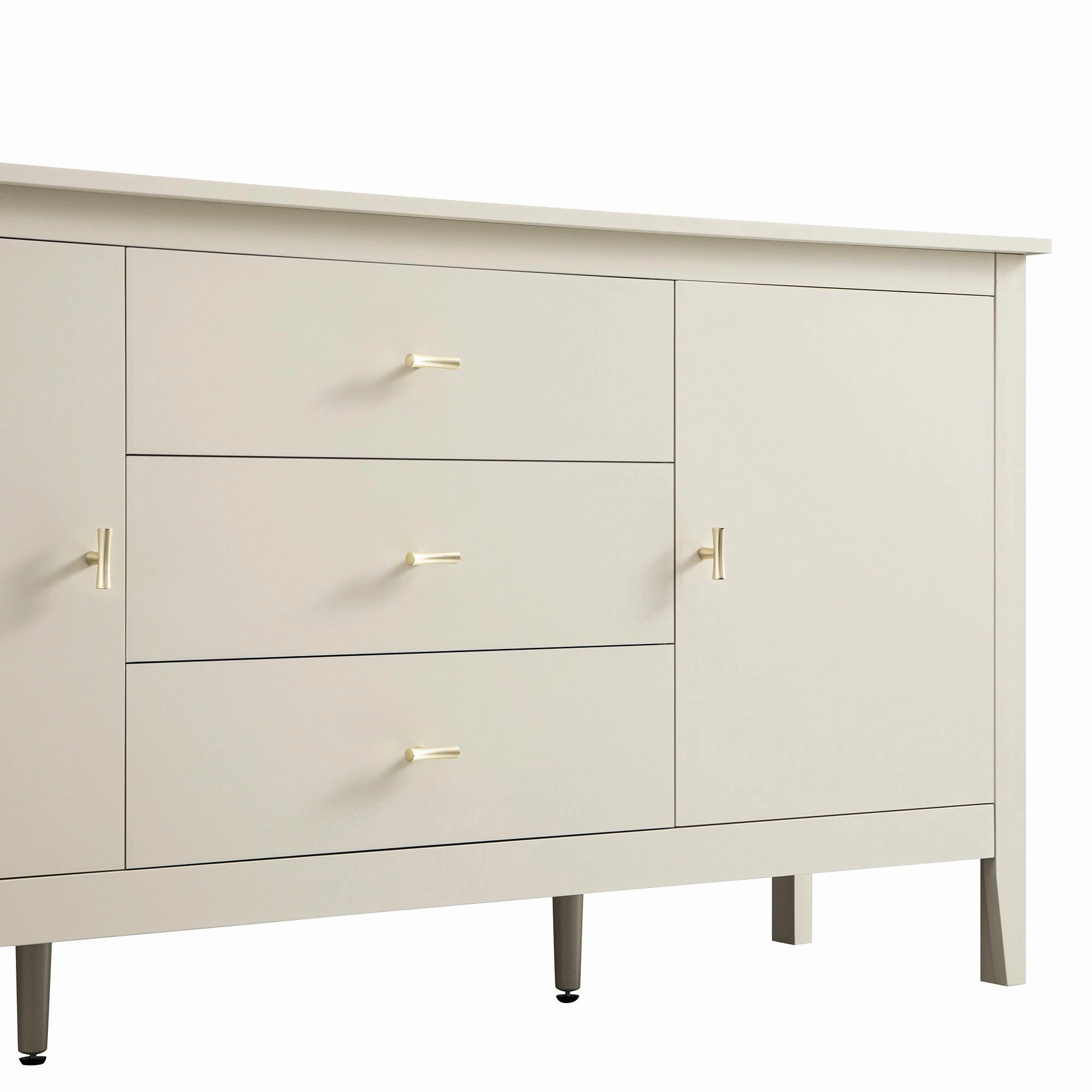 Oakham Wide Sideboard with Drawers, Shaded White