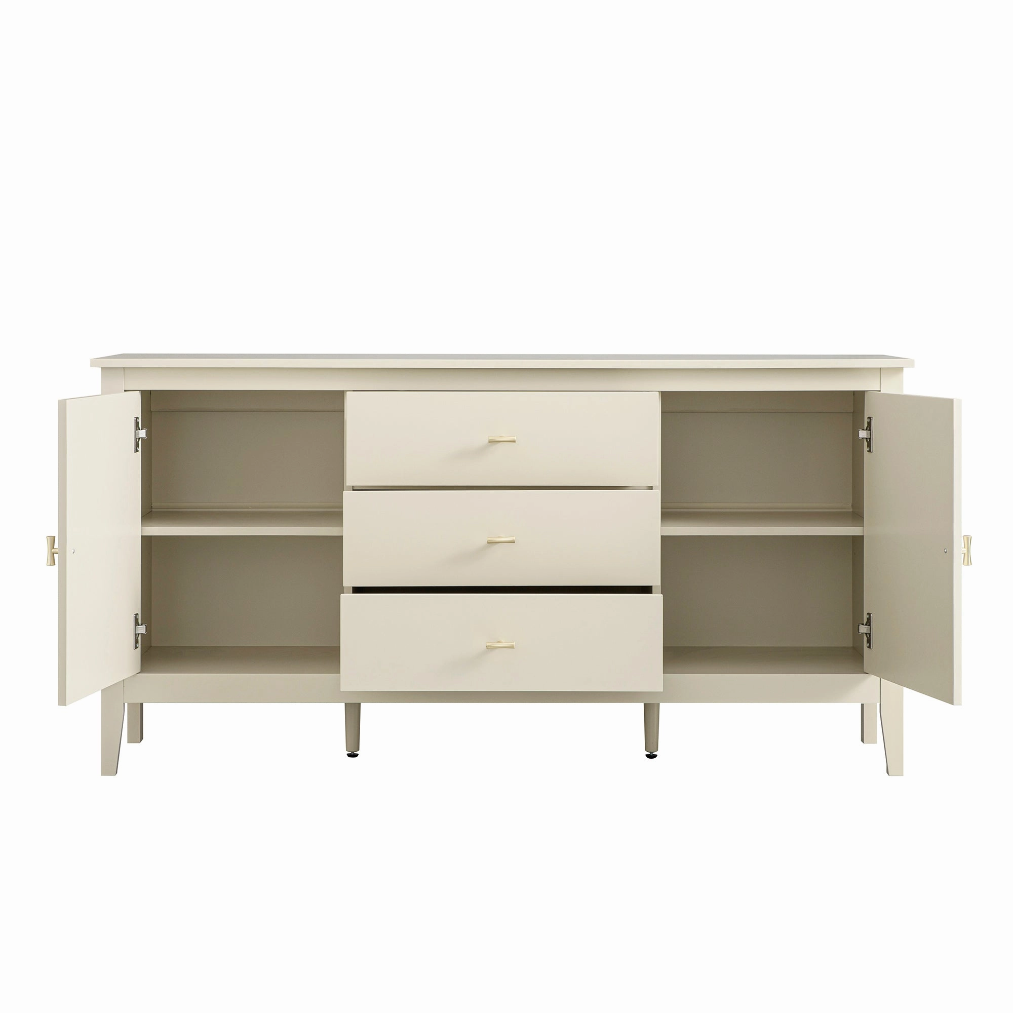 Oakham Wide Sideboard with Drawers, Shaded White