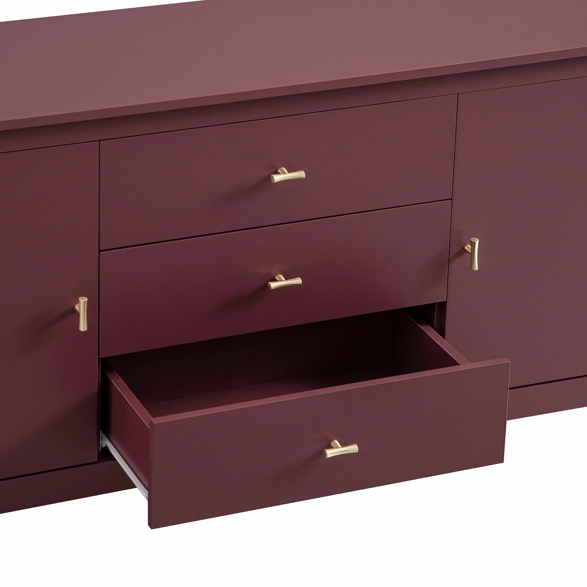 Oakham Wide Sideboard with Drawers, Wild Cherry