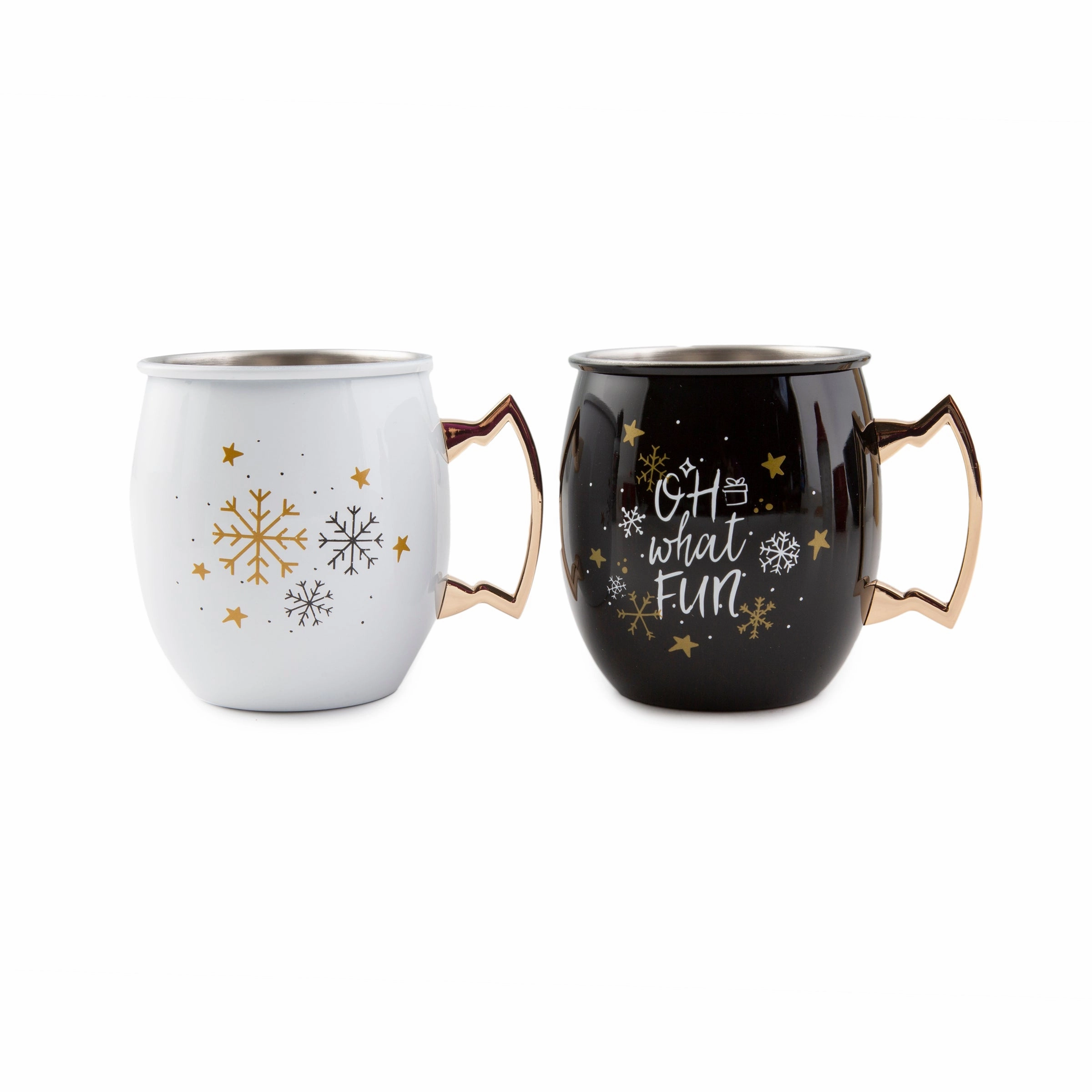 Oh What Fun Moscow Mule Mugs - Set Of 2