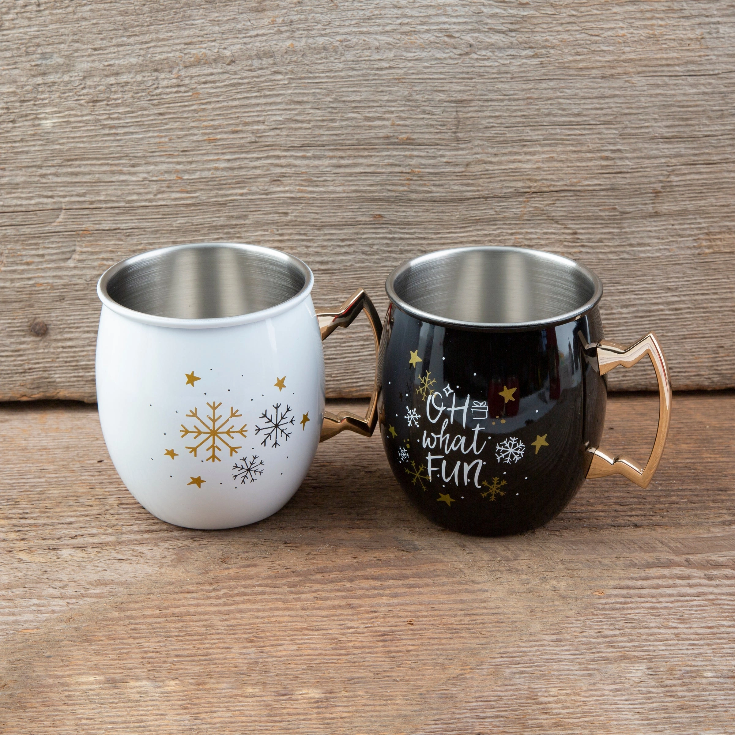 Oh What Fun Moscow Mule Mugs - Set Of 2