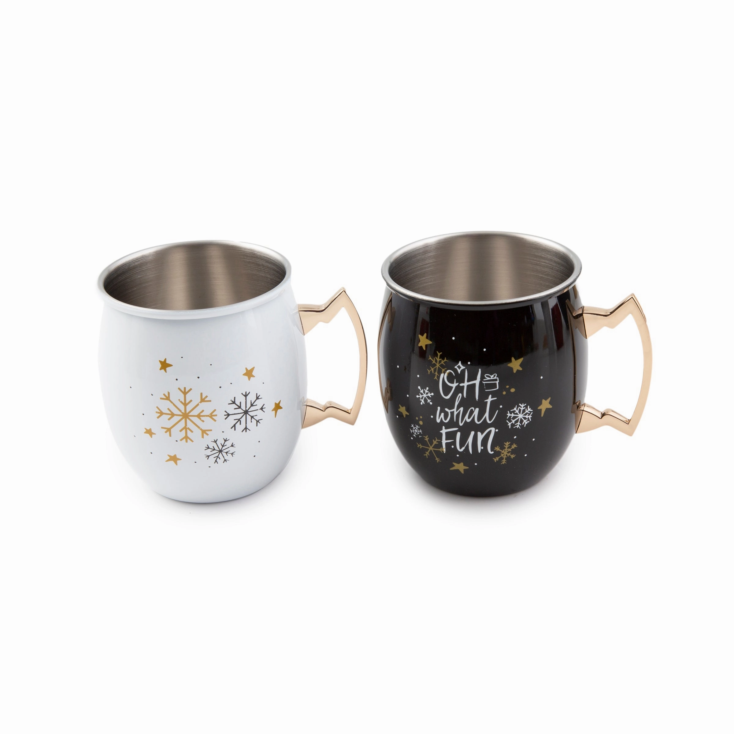 Oh What Fun Moscow Mule Mugs - Set Of 2