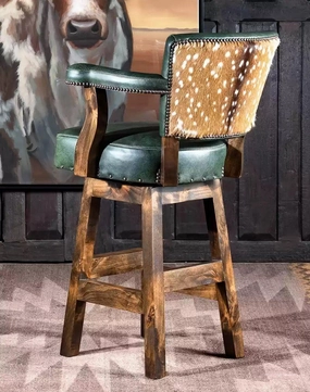 Olive & Axis Boot Stitch Swivel Stool glassware set, wine glass