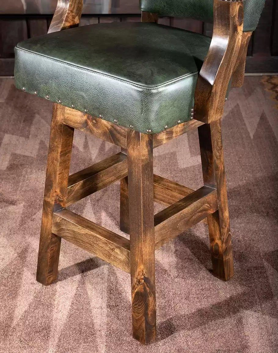 Olive & Axis Boot Stitch Swivel Stool