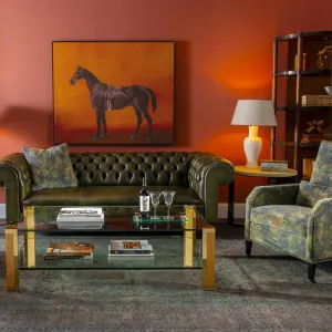 Olivia Chesterfield Leather Sofa gaming chair, computer chair