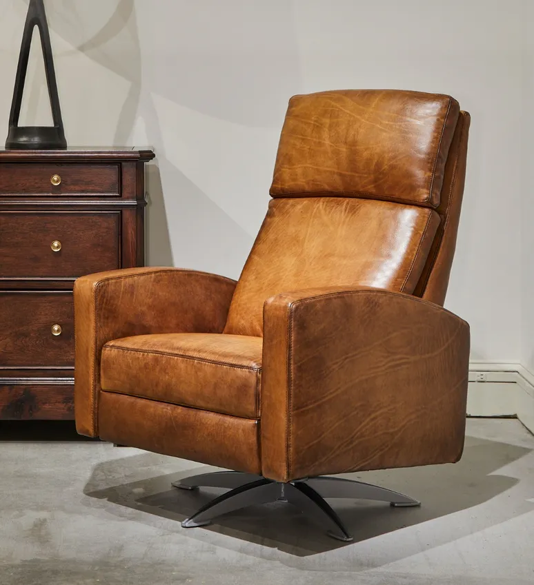 Olivia Leather Swivel Chair w/ Recline gaming chair, computer chair