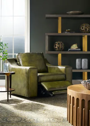 Olivia Pine Leather Swivel Recliner vanity mirror, wall mirror