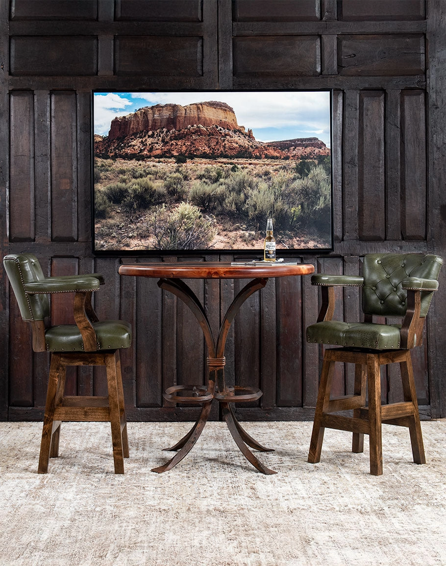 Olivia West Leather Bar and Counter Chairs
