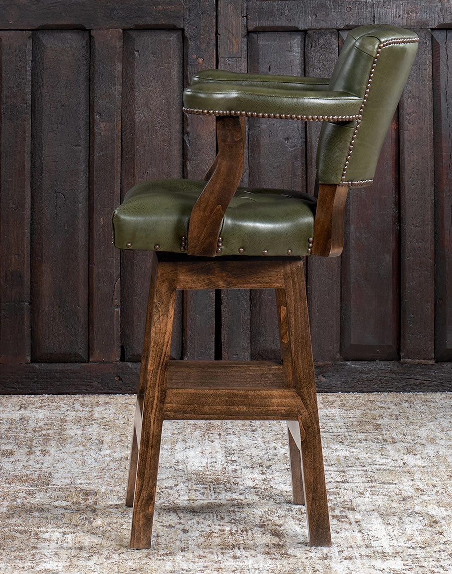 Olivia West Leather Bar and Counter Chairs