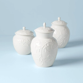 Opal Innocence Carved 3-Piece Canister Set