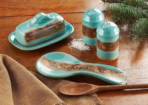 Open Range Horses Kitchen Essentials - Turquoise kitchen utensils, spatula set